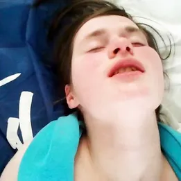 Father deeply fucks his daughter's anal hole