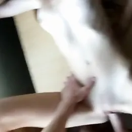 Brother fucks his skinny sister on the table