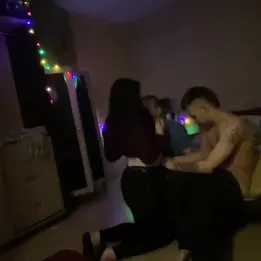 Father films on camera as brunette step daughter fucks with her brothers