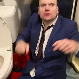 funny brother and sister fighting on camera