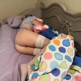 Horny daddy Visiting his sleeping drunk daughter